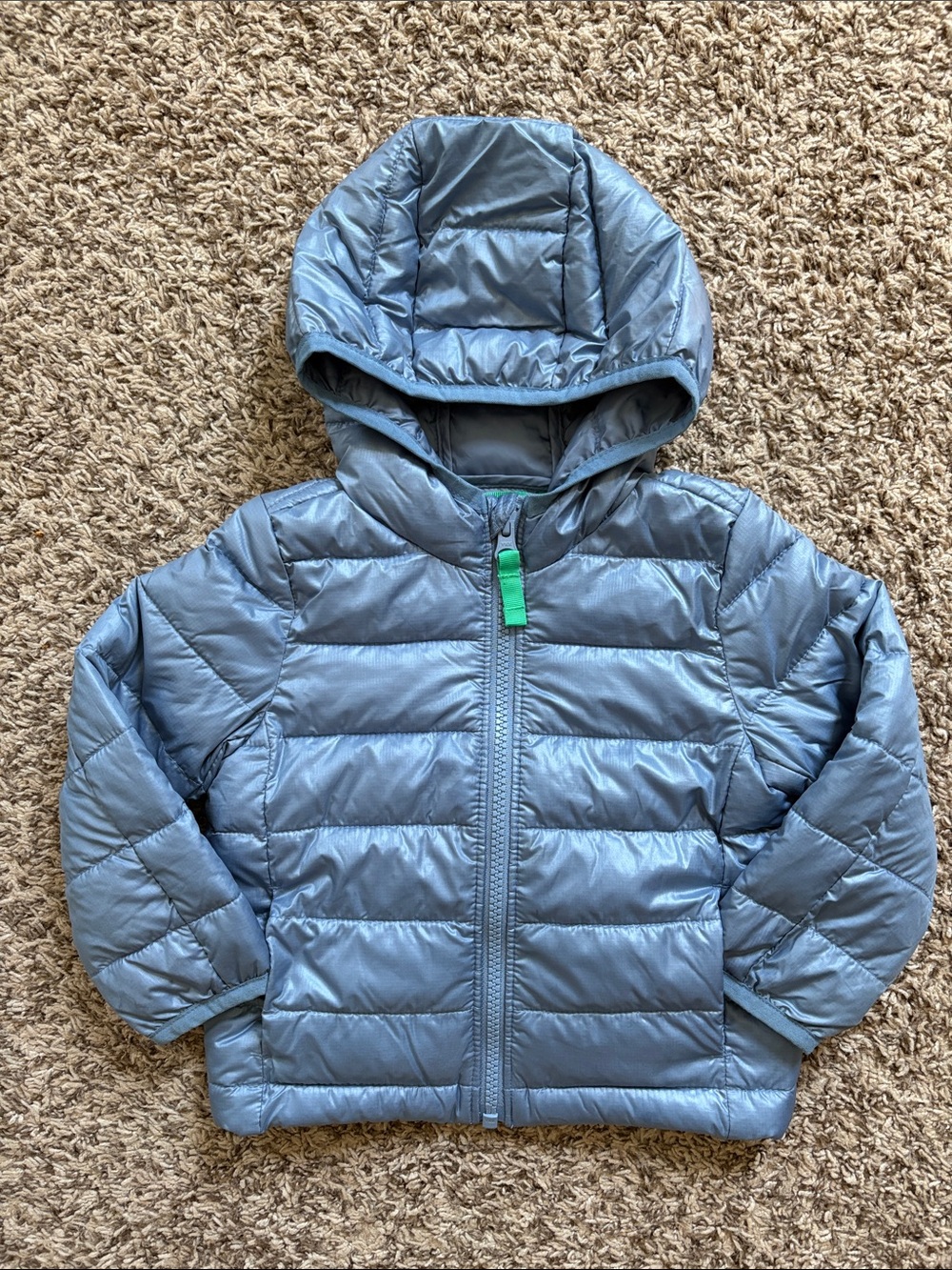 NWOT PRIMARY Baby Lightweight Puffer Jacket, 12-18 Months, Dusk Blue